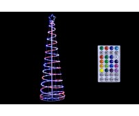 Albero di Natale spiral 134 led rgb